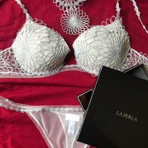 La Perla Lingerie Set Petit Macramé White Size 4